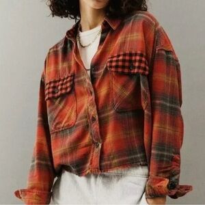 BDG Urban Outfitters Red and Black Plaid Shirt